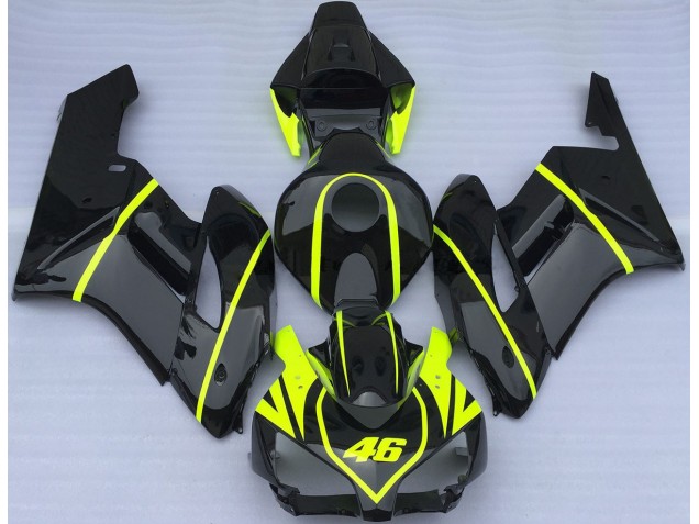 All Black and High Viz 2004-2005 Honda CBR1000RR Motorcycle Fairings All Black and High Viz 2004-2005 Honda CBR1000RR Motorcycle Fairings