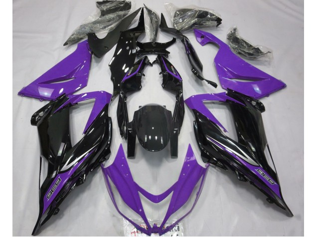 Black and Purple 2013-2018 Kawasaki ZX6R Motorcycle Fairings Black and Purple 2013-2018 Kawasaki ZX6R Motorcycle Fairings
