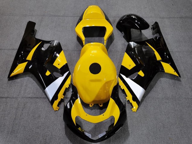 Black and Yellow 2001-2003 Suzuki GSXR 600-750 Motorcycle Fairings Black and Yellow 2001-2003 Suzuki GSXR 600-750 Motorcycle Fairings