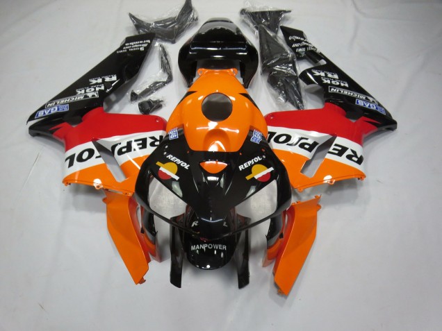 Black Bottom Repsol 2005-2006 Honda CBR600RR Motorcycle Fairings Black Bottom Repsol 2005-2006 Honda CBR600RR Motorcycle Fairings