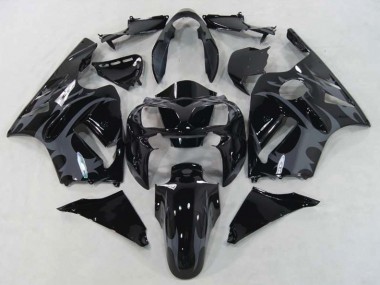 Black Warrior 2002-2005 Kawasaki ZX12R Motorcycle Fairings