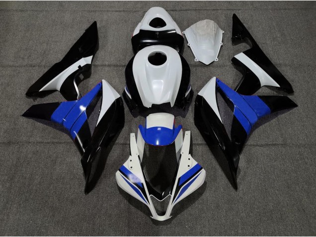 Black White and Blue 2007-2008 Honda CBR600RR Motorcycle Fairings Black White and Blue 2007-2008 Honda CBR600RR Motorcycle Fairings