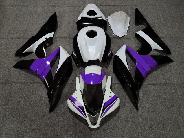 Black White and Purple 2007-2008 Honda CBR600RR Motorcycle Fairings Black White and Purple 2007-2008 Honda CBR600RR Motorcycle Fairings