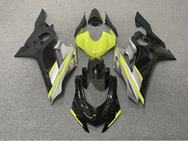 Black with Floro Yellow 2017-2019 Yamaha R6 Motorcycle Fairings Black with Floro Yellow 2017-2019 Yamaha R6 Motorcycle Fairings