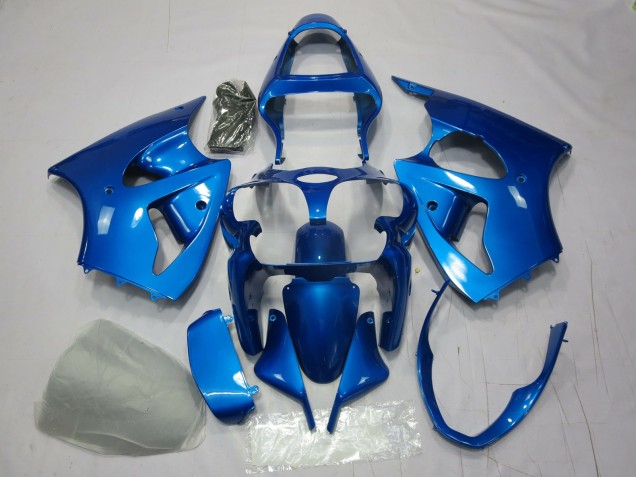 Blue 2000-2002 Kawasaki ZX6R Motorcycle Fairings Blue 2000-2002 Kawasaki ZX6R Motorcycle Fairings