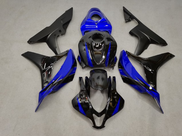 Blue and Black 2007-2008 Honda CBR600RR Motorcycle Fairings Blue and Black 2007-2008 Honda CBR600RR Motorcycle Fairings
