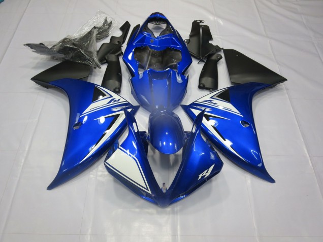Blue and Black 2013-2014 Yamaha R1 Motorcycle Fairings Blue and Black 2013-2014 Yamaha R1 Motorcycle Fairings