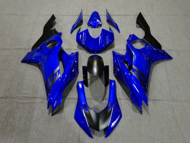 Blue and Black 2017-2019 Yamaha R6 Motorcycle Fairings Blue and Black 2017-2019 Yamaha R6 Motorcycle Fairings