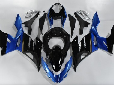 Blue and Black 2018-2020 Kawasaki Ninja 400 Motorcycle Fairings