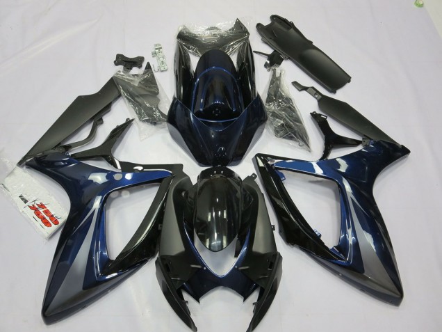 Blue and Grey 2006-2007 Suzuki GSXR 600-750 Motorcycle Fairings Blue and Grey 2006-2007 Suzuki GSXR 600-750 Motorcycle Fairings