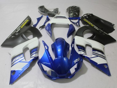 Blue and Matte 1998-2002 Yamaha R6 Motorcycle Fairings
