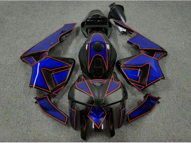 Blue and Red Turtle 2005-2006 Honda CBR600RR Motorcycle Fairings Blue and Red Turtle 2005-2006 Honda CBR600RR Motorcycle Fairings