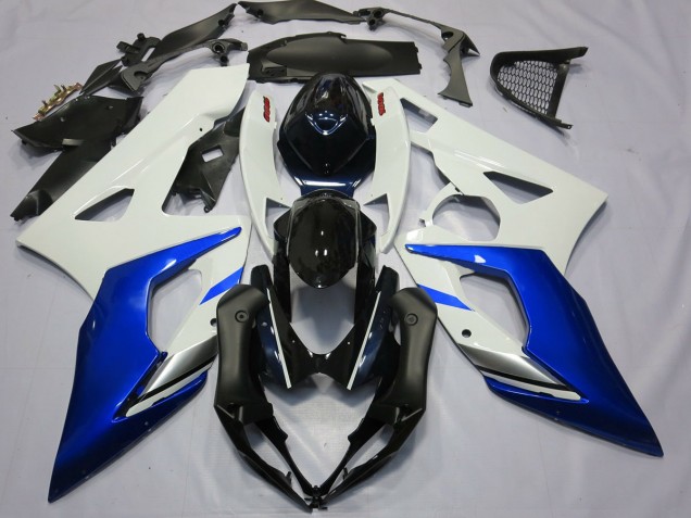 Blue and White 2005-2006 Suzuki GSXR 1000 Motorcycle Fairings Blue and White 2005-2006 Suzuki GSXR 1000 Motorcycle Fairings