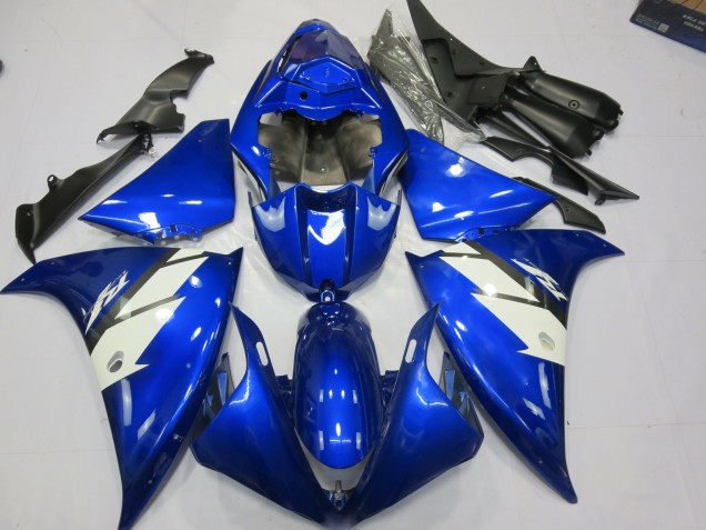 Blue and White 2013-2014 Yamaha R1 Motorcycle Fairings Blue and White 2013-2014 Yamaha R1 Motorcycle Fairings