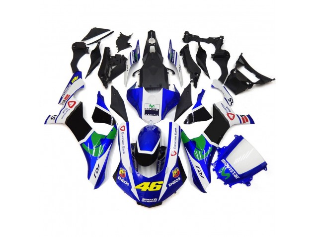 Blue and White 46 2015-2019 Yamaha R1 Motorcycle Fairings Blue and White 46 2015-2019 Yamaha R1 Motorcycle Fairings