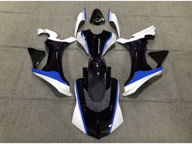 Blue Black and White 2015-2019 Yamaha R1 Motorcycle Fairings Blue Black and White 2015-2019 Yamaha R1 Motorcycle Fairings