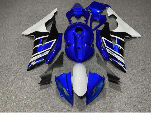 Blue Black and White OEM Style 2008-2016 Yamaha R6 Motorcycle Fairings Blue Black and White OEM Style 2008-2016 Yamaha R6 Motorcycle Fairings