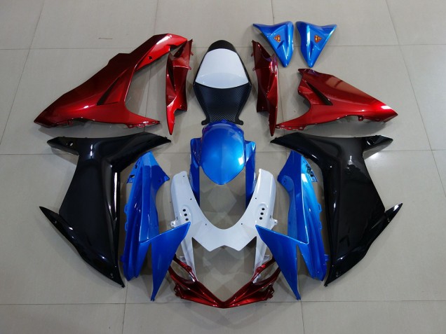 Blue / Black / Red 2011-2020 Suzuki GSXR 600-750 Motorcycle Fairings