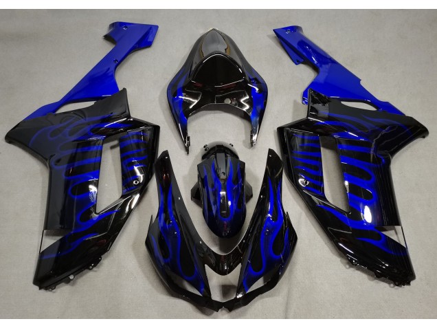 Blue Flame 2007-2008 Kawasaki ZX6R Motorcycle Fairings Blue Flame 2007-2008 Kawasaki ZX6R Motorcycle Fairings