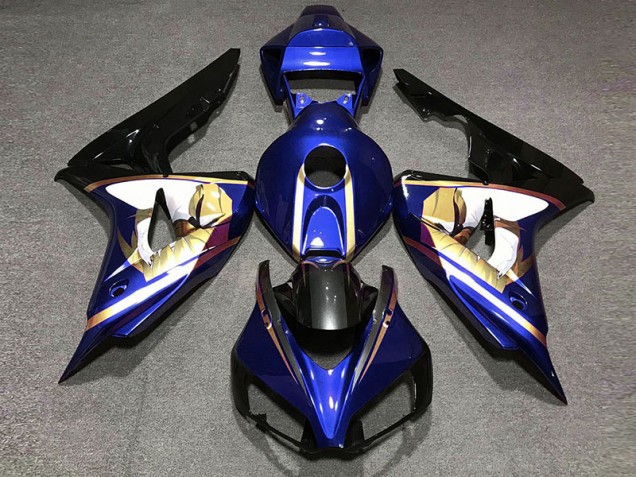 Blue & Gold 2006-2007 Honda CBR1000RR Motorcycle Fairings Blue & Gold 2006-2007 Honda CBR1000RR Motorcycle Fairings