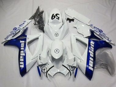 Blue Jordan 2006-2007 Suzuki GSXR 600-750 Motorcycle Fairings