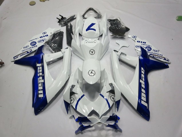 Blue Jordan 2008-2010 Suzuki GSXR 600-750 Motorcycle Fairings Blue Jordan 2008-2010 Suzuki GSXR 600-750 Motorcycle Fairings