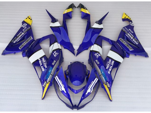 Blue Logo Style 2013-2018 Kawasaki ZX6R Motorcycle Fairings Blue Logo Style 2013-2018 Kawasaki ZX6R Motorcycle Fairings