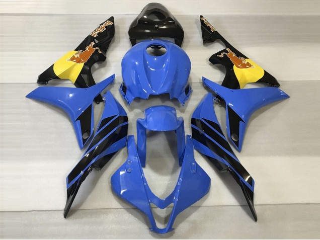 Blue & Orange Bull 2007-2008 Honda CBR600RR Motorcycle Fairings Blue & Orange Bull 2007-2008 Honda CBR600RR Motorcycle Fairings