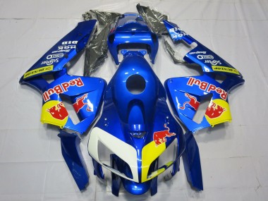 Blue RedBull Style 2005-2006 Honda CBR600RR Motorcycle Fairings