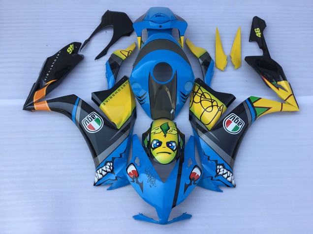 Blue Shark Teeth 2012-2016 Honda CBR1000RR Motorcycle Fairings Blue Shark Teeth 2012-2016 Honda CBR1000RR Motorcycle Fairings