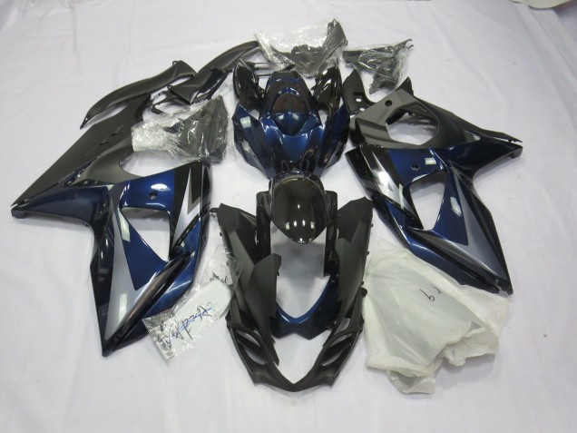 Blue Silver and Black 2009-2016 Suzuki GSXR 1000 Motorcycle Fairings Blue Silver and Black 2009-2016 Suzuki GSXR 1000 Motorcycle Fairings