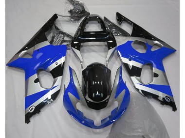 Blue Silver OEM Style 2000-2002 Suzuki GSXR 1000 Motorcycle Fairings