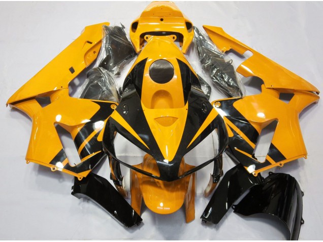 Bright Orange & Gloss Black Design 2005-2006 Honda CBR600RR Motorcycle Fairings Bright Orange & Gloss Black Design 2005-2006 Honda CBR600RR Motorcycle Fairings