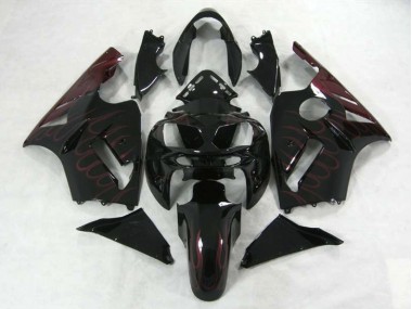 Burgundy Flame 2002-2005 Kawasaki ZX12R Motorcycle Fairings