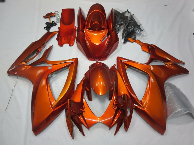 Burnt Orange 2006-2007 Suzuki GSXR 600-750 Motorcycle Fairings Burnt Orange 2006-2007 Suzuki GSXR 600-750 Motorcycle Fairings