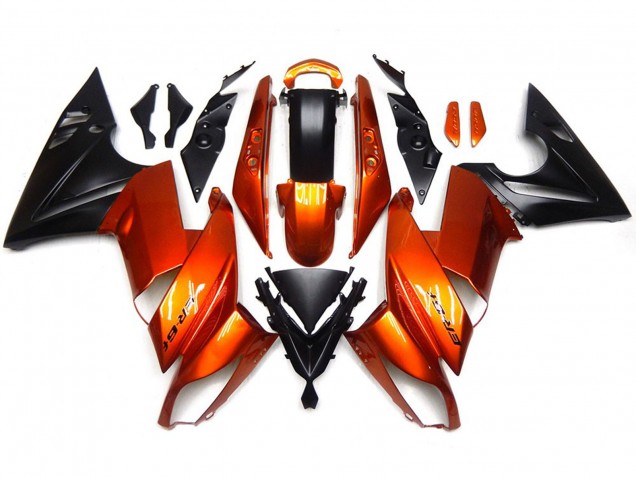 Burnt Orange 2007-2011 Kawasaki Ninja 650R Motorcycle Fairings