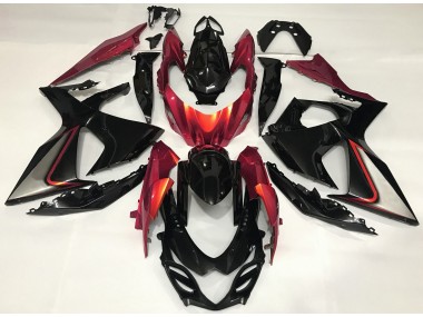 Burnt Orange and Black 2009-2016 Suzuki GSXR 1000 Motorcycle Fairings