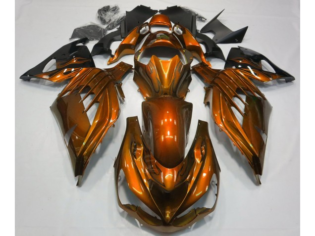 Burnt Orange Gloss 2012-2019 Kawasaki ZX14R Motorcycle Fairings