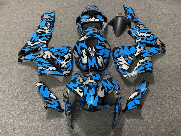 Camo & BLUE 2005-2006 Honda CBR600RR Motorcycle Fairings Camo & BLUE 2005-2006 Honda CBR600RR Motorcycle Fairings