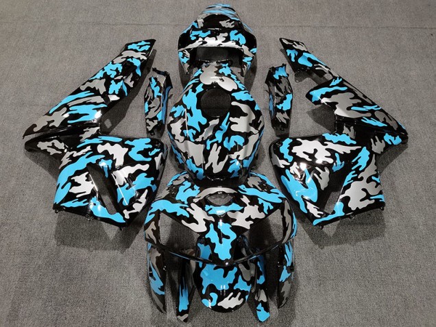 Camo & LIGHT BLUE 2005-2006 Honda CBR600RR Motorcycle Fairings Camo & LIGHT BLUE 2005-2006 Honda CBR600RR Motorcycle Fairings
