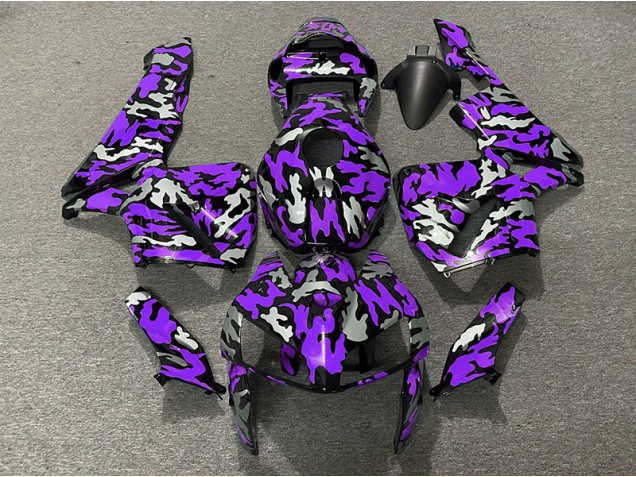 Camo & PURPLE 2005-2006 Honda CBR600RR Motorcycle Fairings Camo & PURPLE 2005-2006 Honda CBR600RR Motorcycle Fairings