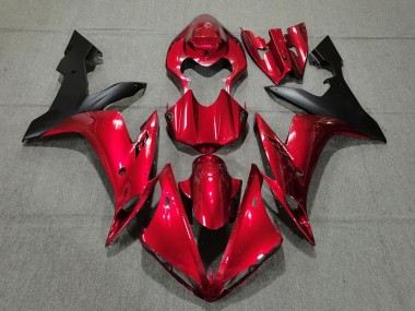 Candy Red & Black 2004-2006 Yamaha R1 Motorcycle Fairings
