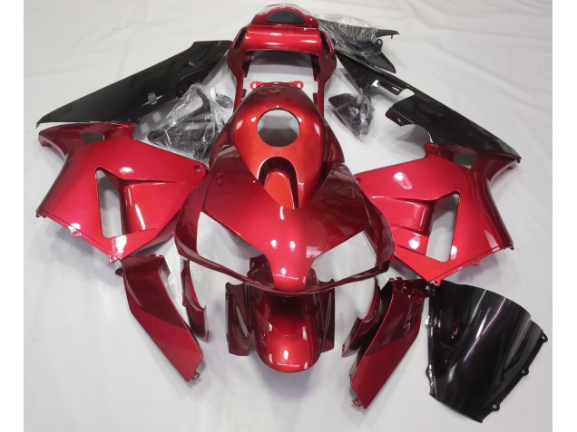 Candy Red Plain 2003-2004 Honda CBR600RR Motorcycle Fairings Candy Red Plain 2003-2004 Honda CBR600RR Motorcycle Fairings