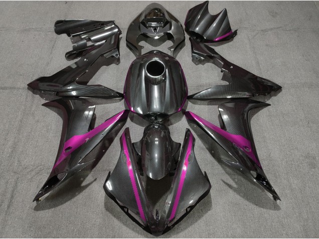 Carbon Style w Pink 2004-2006 Yamaha R1 Motorcycle Fairings Carbon Style w Pink 2004-2006 Yamaha R1 Motorcycle Fairings