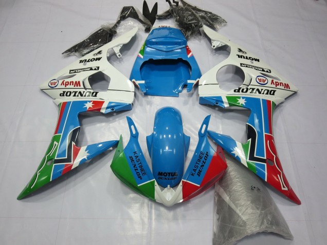 Classic Dunlop 2003-2005 Yamaha R6 Motorcycle Fairings Classic Dunlop 2003-2005 Yamaha R6 Motorcycle Fairings