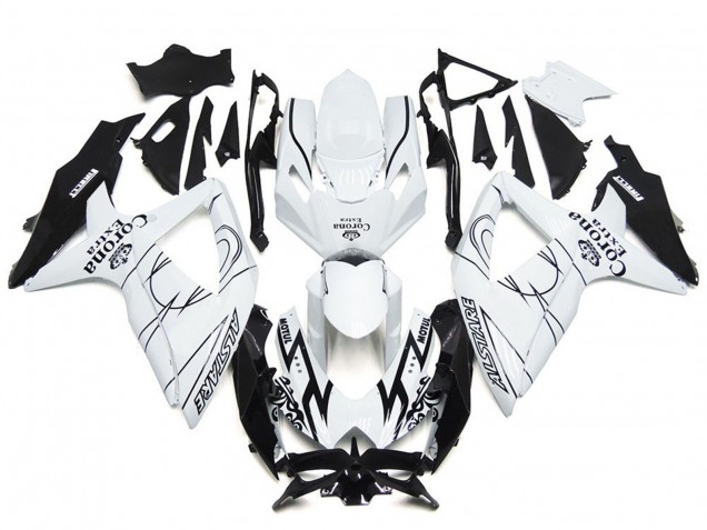 Custom Corona Special with White 2008-2010 Suzuki GSXR 600-750 Motorcycle Fairings Custom Corona Special with White 2008-2010 Suzuki GSXR 600-750 Motorcycle Fairings