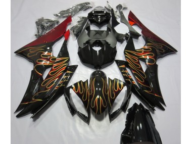 Custom Flame 2008-2016 Yamaha R6 Motorcycle Fairings