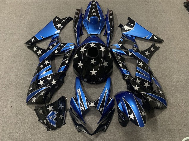 Custom Pearl Star Style 2007-2008 Suzuki GSXR 1000 Motorcycle Fairings Custom Pearl Star Style 2007-2008 Suzuki GSXR 1000 Motorcycle Fairings