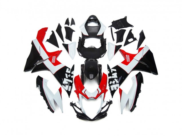 Custom Red and Black with Logos 2011-2020 Suzuki GSXR 600-750 Motorcycle Fairings Custom Red and Black with Logos 2011-2020 Suzuki GSXR 600-750 Motorcycle Fairings