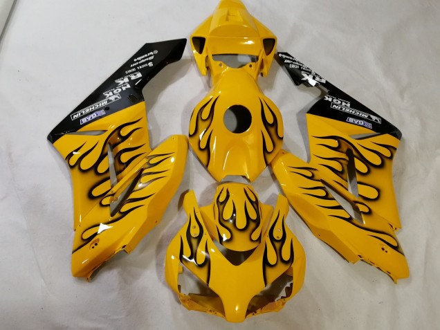 Custom Yellow Flame 2012-2016 Honda CBR1000RR Motorcycle Fairings Custom Yellow Flame 2012-2016 Honda CBR1000RR Motorcycle Fairings